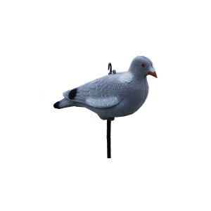 Lokvogel duif vol incl. pin 33cm geflockt 12stuks-0